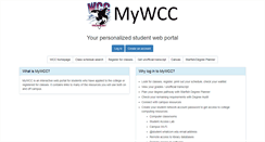 Desktop Screenshot of mywcc.whatcom.edu