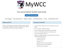Tablet Screenshot of mywcc.whatcom.edu